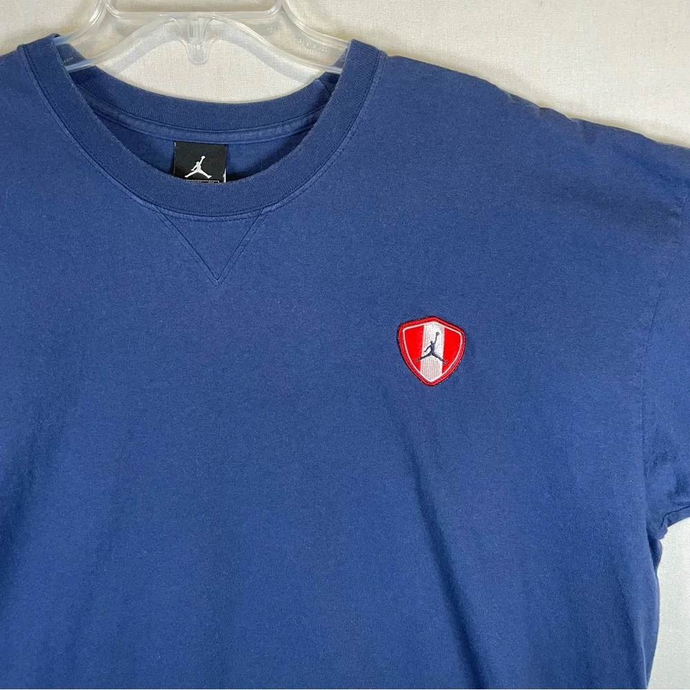 Nike Air Jordan 23 T Shirt Mens XXL Blue Jumpman Graphic Short Sleeve